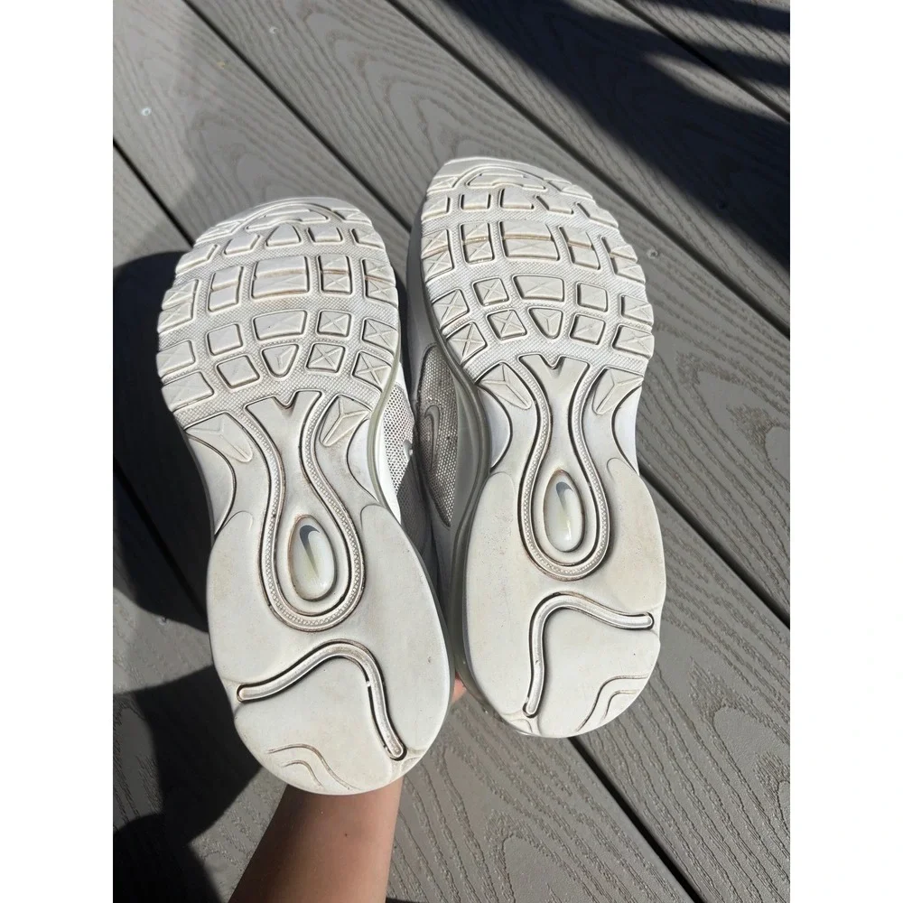 Nike‎ Air Max 97 Sneakers White Silver Athletic Running Shoes Women's